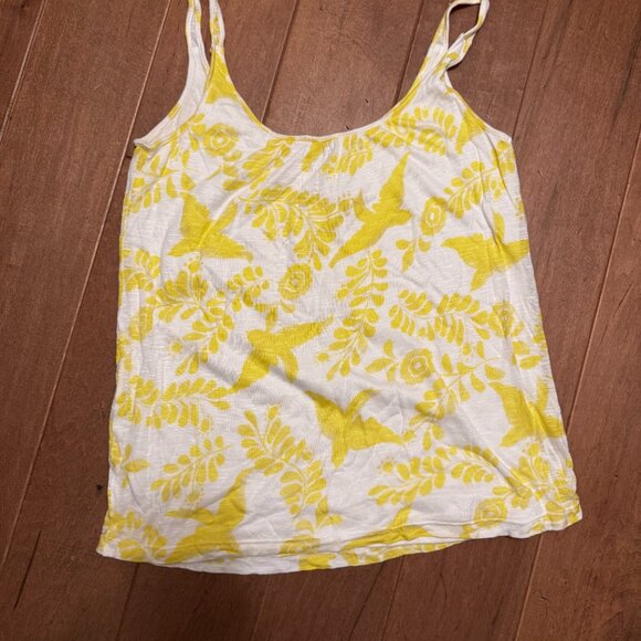 Ella Moss Yellow & White Floral Tank – Size S – VGUC – Double Lined - Picture 5 of 5